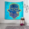 Hamsa Mão Mandala Indiano Floral Tapeçaria Tapeçaria Praia Cachecol Meditação Yoga Mat Colcha Étnica Lance Art floral Toalha 4 tamanhos 18 Desi