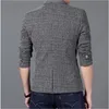 Herrenanzüge Blazer Großhandel- AILOOGE 2022 Casual Blazer Männer Mode Marke Jacke Männliche Mantel Knopf Anzug Jacke1