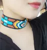 Hot Sale Exaggerated Mosaic Color Choker Necklace for Women Chunky Bib Necklace Retro Fashion Necklaces Party Jewelry Gifts Free Shipping