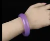 bracelet en jadéite violette fait main (élargi) pour une belle femme