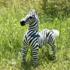 Dorimytrader Cute New 110cm Large Soft Emulational Forest Animal Zebra Plush Toy 43039039 Big Stuffed Zebra Doll Pography8769882