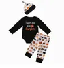 4 stilar Pumpa Halloween kostym Barn Sleepwear Furnitur Sets Baby Girls Boys Kläder Ställer Toddler Pajamas kostym