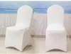 .Free Shipping 50pcs Universal White Spandex Wedding Chair Covers for Wedding Banquet Hotel Decoration outdoor beach sofa chair covers