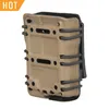 Tactical Mag påse för 5.56mm Airsoft Magazine Pouches Nylon Svart Tan Färg för Utomhus Skjut CL7-0078