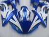 Kit carenatura in plastica per carrozzeria per Yamaha YZR R6 98 99 00 01 02 set carene blu bianco YZFR6 1998-2002 HT18