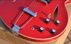 Dave Grohl DG 335 Red Crimson Hollow Body Memphis Trini Guitare électrique Double F trous diamant Incru