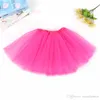 Baby Girls Childrens Kids Dancing Tulle Skirts Pettiskirt DanceWear Solid Färg Garn Ballett Klänning Fancy Kjolar