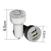 Mini Çift USB Araç Şarj Adaptörü Bullet Çift USB 2-Port 1A 2A 2.1A Samsung Galaxy S4 S5 için Not 2 3 iPhone 5 5 S 4 Nokia HTC