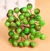 10mm Sztuczne Głowy Kwiat Stamens Berry Cherry Dla Urodziny Wedding Party Favor Cards Cakes Floral Decoration DIY Craft