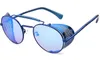 Steampunk نظارات نظارات رجالي مصمم أزياء الصيف المعدنية الجوف جولة نظارات إبهار اللون نظارات السيدات نظارات