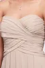 Strapless Crinkle Chiffon Bridesmaid Dresses W10840 with Cascade Skirt Wedding Party Dress Evening Dress Formal Dresses vestidos de festa