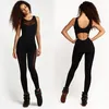 Großhandel - Frauen Slim Mesh Workout Fitness Overall Casual Black Skinny Strampler Frauen Kleidung