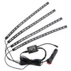 5050 18smd 8 Colors RGB Music Control Car Interior Decoration Lamp LED Automobile Chassis Lights Bar Neon Strip with Remote CLT203611452