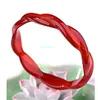 Natural red agate, twist wire bracelet, 54-56 mm in diameter, the beautiful lady first.