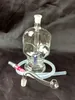 뼈 투명 hookah 봉 액세서리, 유리 물 파이프 담배 파이프 percolator 유리 봉 석유 버너 물 파이프 석유 굴 착기