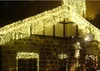 9M x1M 450 LEDS Holiday Lighting Strings Christmas Curtain Garland Chandelier for Home Garden Bar Outdoor Decoration