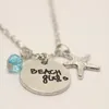 12cslot New arrival Beach Girl necklace Starfish Shell Cruise Charm Necklace summer holiday jewelry for women4866952