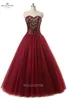 2017 Real Po Sweetheart Ball Gown Quinceanera Dresses with Speecins Tulle Beaded Plus Prom Prom Pageant Debutante Party Gown BM11805284
