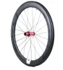 EVO carbon road bike wheels 60mm depth 25mm width full carbon clincher/tubular wheelset with Straight Pull hubs Customizable LOGO