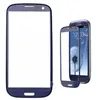 Pebble Blue Front Outter Touch Screen Glasslins ersättning för Samsung Galaxy S3 i9300 Gratis DHL Shipping