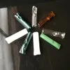 Glazen mondstuk glazen bongs accessoires, kleurrijke pijp roken gebogen buizen olieverbrander pijpen waterpijpen dab rig glazen bongs pijp