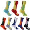 2017 Ny multi-färg förtjockade handduksstrumpor Män och kvinnor Elite Outdoor Sports Socks Professionella basketstrumpor