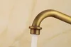 Bezpłatne Wysokiej Jakości Solid Mosiądz Kitchen Sink Faucet z pojedynczym uchwytem Pojedynczy Otwór Antyczne Kuchnia Zlew Woda Kran Deck Mounted Hot Cold Water Dotknięcie