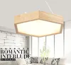 現代のミニマリスト木材LEDの天井灯六角形の山の天井が照らされた照明器具は屋内ランプの備品を導きました