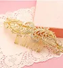 Accessori per capelli da sposa fatti a mano in oro Cristalli di fascia alta Posticci da sposa Delicati piccoli pettini per capelli da ballo H118236l