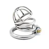 Newest Arrival Latest Design Male Stainless Steel 52mm Length Penis Cock Cage Chastity Belt Device Cock ring BDSM Sex toys