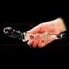 Crystal Penis Dildos med ett handtag glas sexleksaker kvinnor män masturation anal rumpa plug2108693