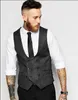 Vente en gros- Double boutonnage Hommes Solide Couleur Slim Fit Gilet Plus La Taille S-4Xl Vintage Mode Hommes Blazer Gilet Marque Vêtements Hommes Gilets A2672