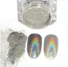 1g / caixa brilhante Laser Holographic prego Glitter poeira do arco-íris Chrome pigmento Manicure Pigmentos Decorações Nail Art