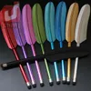 Feather Capacitive Stylus Touch Screen Pen voor iPhone 6 5 Samsung S6 Tablet PC Novelty Item 200 stks / partij