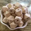 10 12 mm geometrische Holzperlen, natürliche unbehandelte Holzperlen für Schmuckherstellung, DIY-Zubehör, Holz-Halskettenperlen, Großhandel, 100 Stück