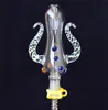 Versione 5.0 NC Set Octopus Design Kit NC da 14 mm con mini bong per tubi dell'acqua in vetro con chiodo in titanio