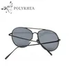 Marke Designer Polarisierte Sonnenbrille Männer Frauen Oval Sonnenbrille HD Aluminium Fahren Mit Box Und Fall