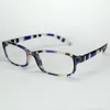 TheCheap Lunettes de lecture confortables Cadre en plastique à rayures colorées simples avec des lentilles de puissance Hypermétropie Lunettes 7 couleurs mélangées en gros