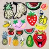 10 Stück zufällige Diy-Frucht-Aufnäher für Kleidung, bestickter Aufnäher, Applikation, Aufnäher, Nähzubehör, Abzeichen für Kleidertasche