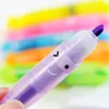 6 pçs cor misturada barco forma caneta fluorescente marcador marcador escrita presente da escola bonito kawaii escritório acessório loja stationary2610533