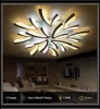 Modern Minimalist Led Ceiling Lights V Shape Acrylic Chandelier Lighting for Living Room Bedroom Dimmable with Remote Control