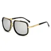 Fashion Square Herren-Sonnenbrille, beliebte bunte Unisex-Brille, klassische Reise-Party im Freien, Vintage-Sonnenbrille aus Metall, UV400