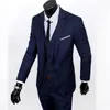 Męskie Garnitury Blazers Mężczyźni 3 Sztuka Zestaw Kurtka + Spodnie + Kamizelka Marka Kostium Odzież Formalna Sukienka Wedding Suit dla Homme Groom Business Tuxedos 1