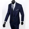 Abiti da uomo Blazer Uomo Set 3 pezzi Giacca + Pantaloni + Gilet Costume di marca Abbigliamento Abito formale Abito da sposa per Homme Smoking da sposo d'affari 1