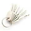Locksmith Supplies Klom 10pcs Jiggler Keys Car Lock Pick Set defided Lock Professional Tool Stainless Steel6550904