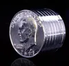 Трехслойная металлическая монета точильщик цинкового сплава держатель сигареты 40 мм горячие доллары США