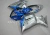 3 Geschenk Neue Heiße ABS-Motorradverkleidungskits 100% passend für GSX650 F 2008 2012 GSX650F GSX650 08 12 Blau Silber ASV3