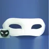 Çizim Tahtasında Katı Beyaz DIY Zorro Kağıt Maske Okullar için Boş Maç maskesi Mezuniyet Kutlama Yenilik Cadılar Bayramı Partisi ...