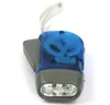 3LED HAND Tryck på Inget Batteri 3 LED ficklampa Torch Camping Utomhus för gåva