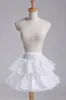 Nieuwste petticoats bruiloft bruid accessoires 2 hoepels 2 lagen kleine meisjes bridemaids crinoline witte bloem meisje formele jurk underskirt